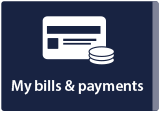 Bills and payments button