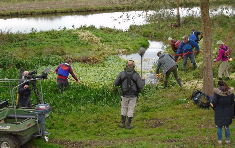 Photo showing the Countryfile team filming (© David Brooks)