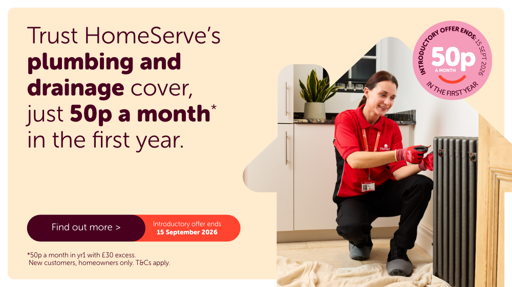 HomeServe , just 50p a month