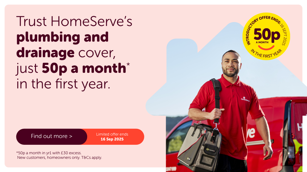HomeServe 50pm a month offer