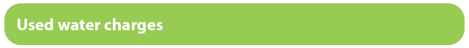 header image for used water charges